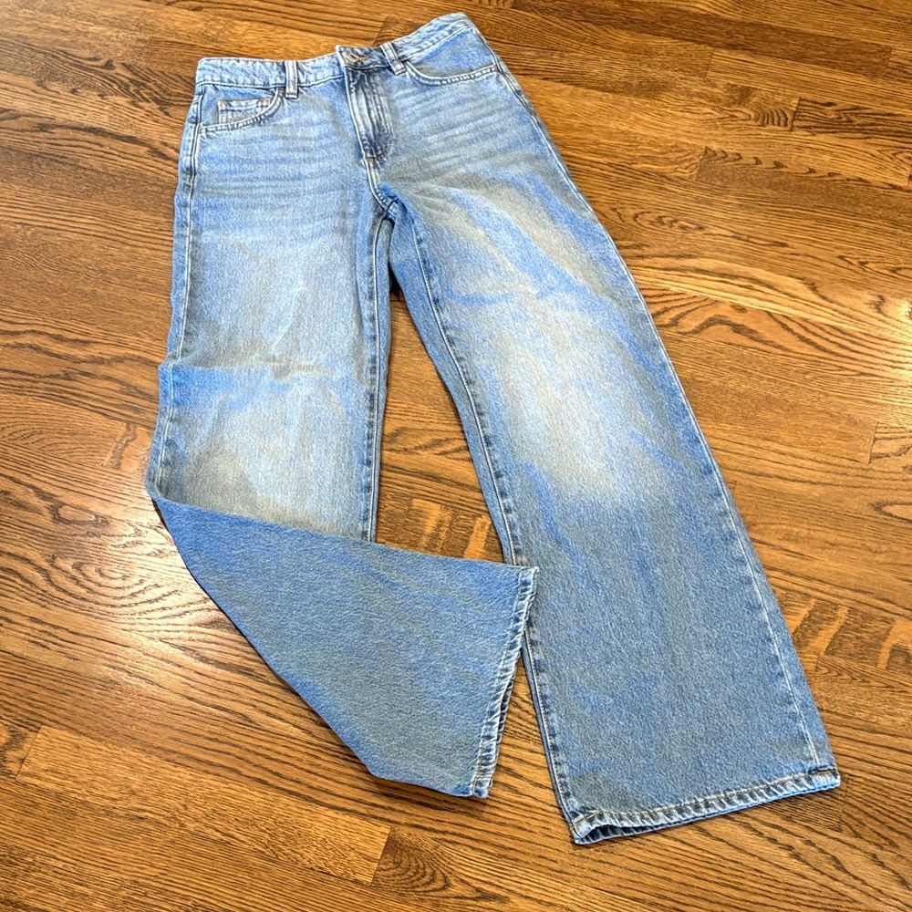 MNG Mango Danilo Light Wash wide Leg Jeans, 2